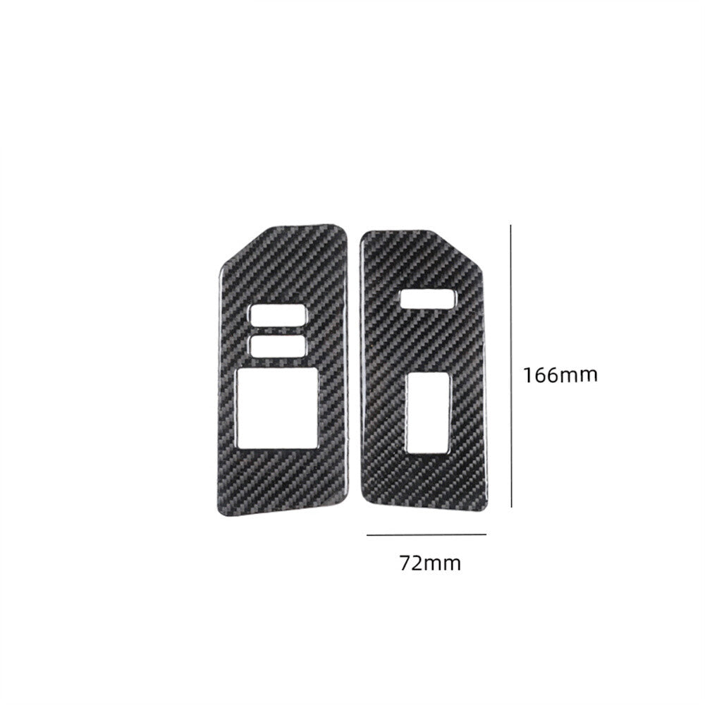 For Toyot@ FJ Cruiser 2007-21 Carbon Fiber Window Lift Switch Button Trim B-type