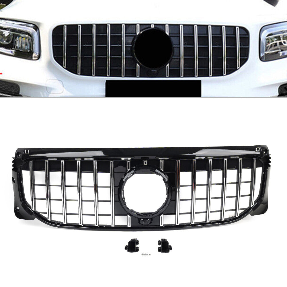 GTR Style Front Bumper Hood Grille for Benz GLB Class W247 X247 GLB250 2019-2022