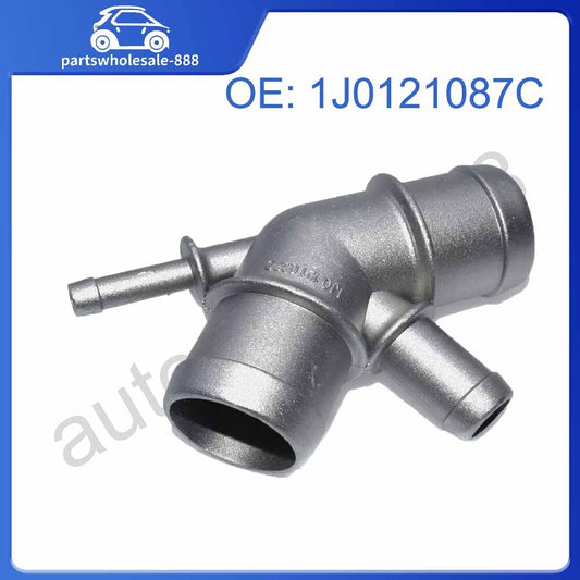 1J0121087C Aluminum Coolant Hose Connector for Volkswagen for Golf , for Jetta , for Audi A3, for Skoda