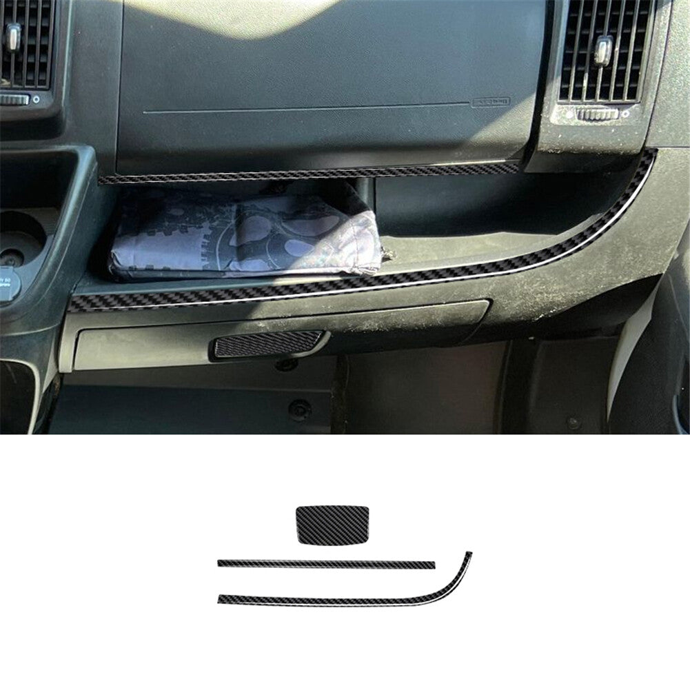 3X Carbon Fiber Passenger Dashboard Panel Cover Trim for RAM Promaster 2014-2021