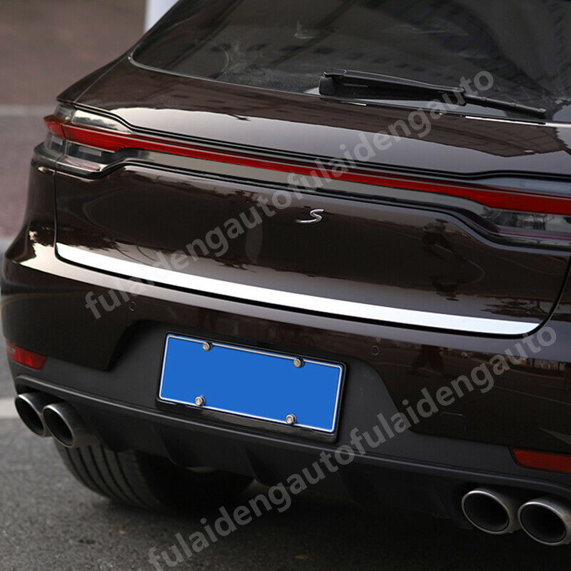 for Porsche Macan 2014-2019 Chrome Rear Trunk Tail Gate Lid Molding Cover Trim