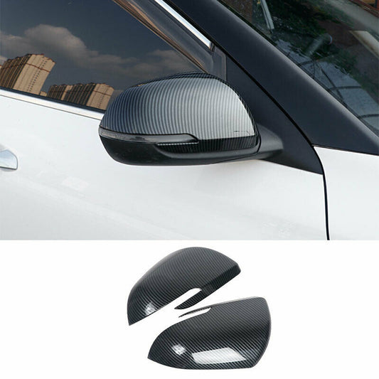 for Kia Seltos 2020-2023 Carbon Fiber Style Car Rear View Mirror Cover cap Trim