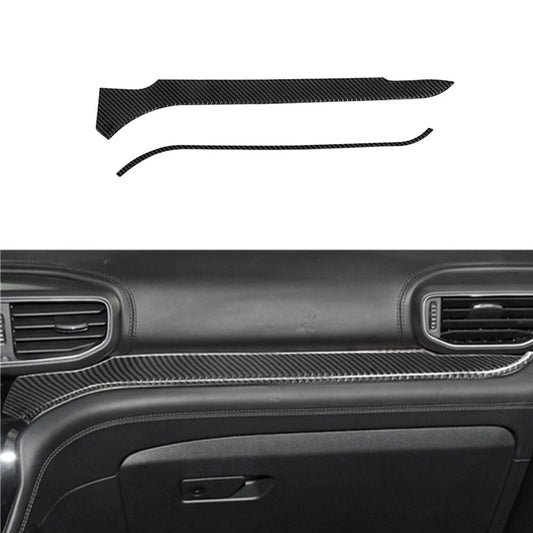 Carbon Fiber Passenger Dash Glove Box Cover Trim for Ford Explorer 2020-2023