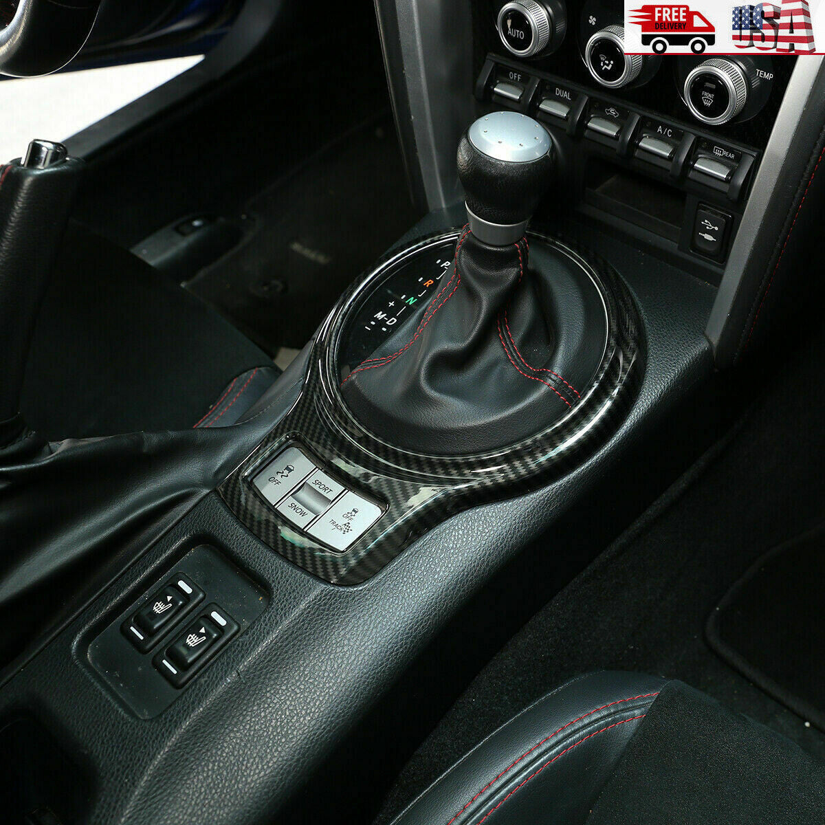 The black center console mode selection button trim is suitable for the LR for Land Rover for Range Rover Vogue 15-16