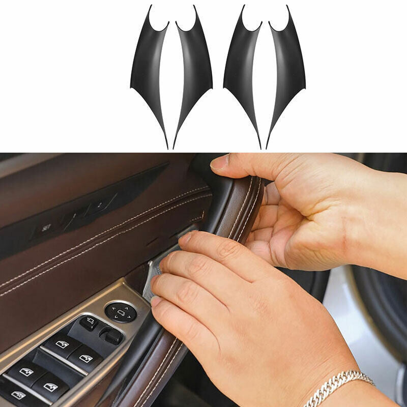 for BMW 3 4 Series GT 2014-18 Matt Black 4DR Interior Door Armrest Cover Trim 4P