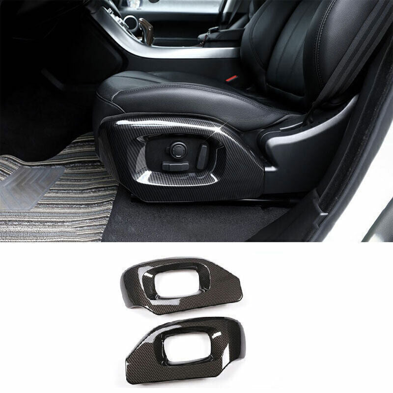 For 14-2017 for Range Rover Sport Carbon Fiber Look for Seat Adjustment Panel Frame Trim