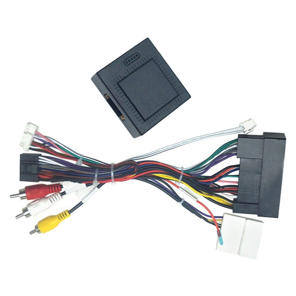 16 Pins for Hyundai for Elantra Santa Fe IX45 Stereo Harness with Canbus Box Black
