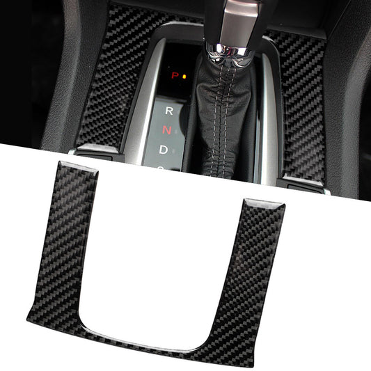 for Honda for Civic 10th 2016-2019 Carbon Fiber Shift Interior Gear Cover Panel Trim