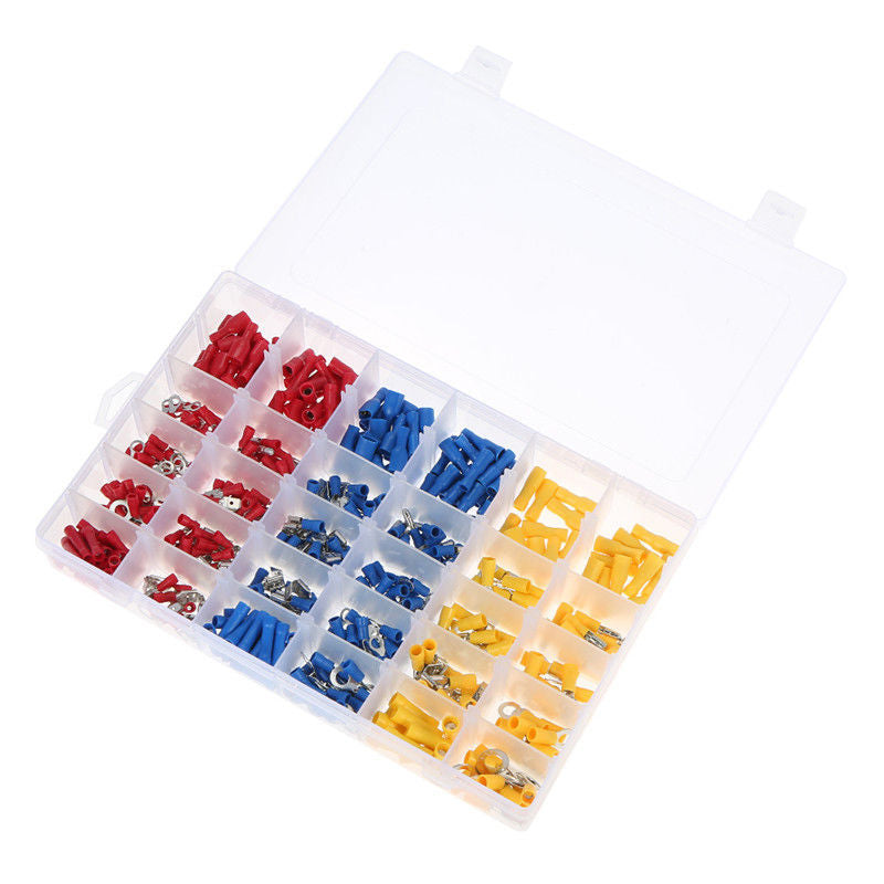 Auto Wire Electrical Crimp Terminals Insulated Terminator Spade Butt Connectors