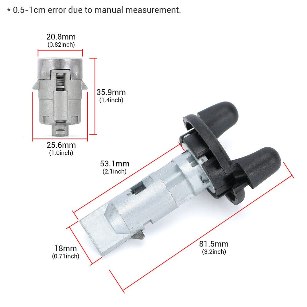 Ignition Key Switch Cylinder w/2 Key Door Lock For 1999 for Chevrolet Silverado 1500