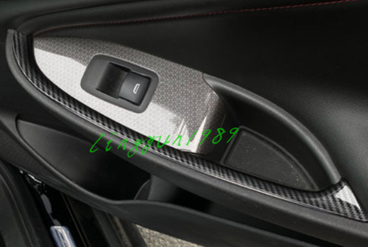 8X Carbon Fiber Look Inner Window Switch Cover Trim for Chevrolet Malibu 2016-24