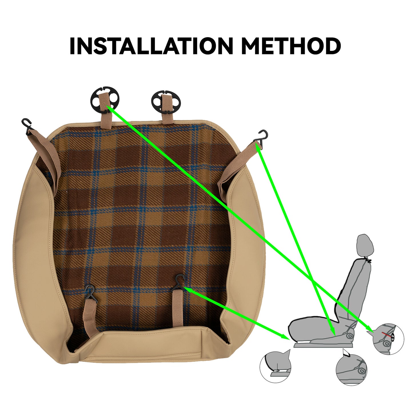 Universal car for seat pad for seat cushion for seat protection for seat protector PU leather for seat covers