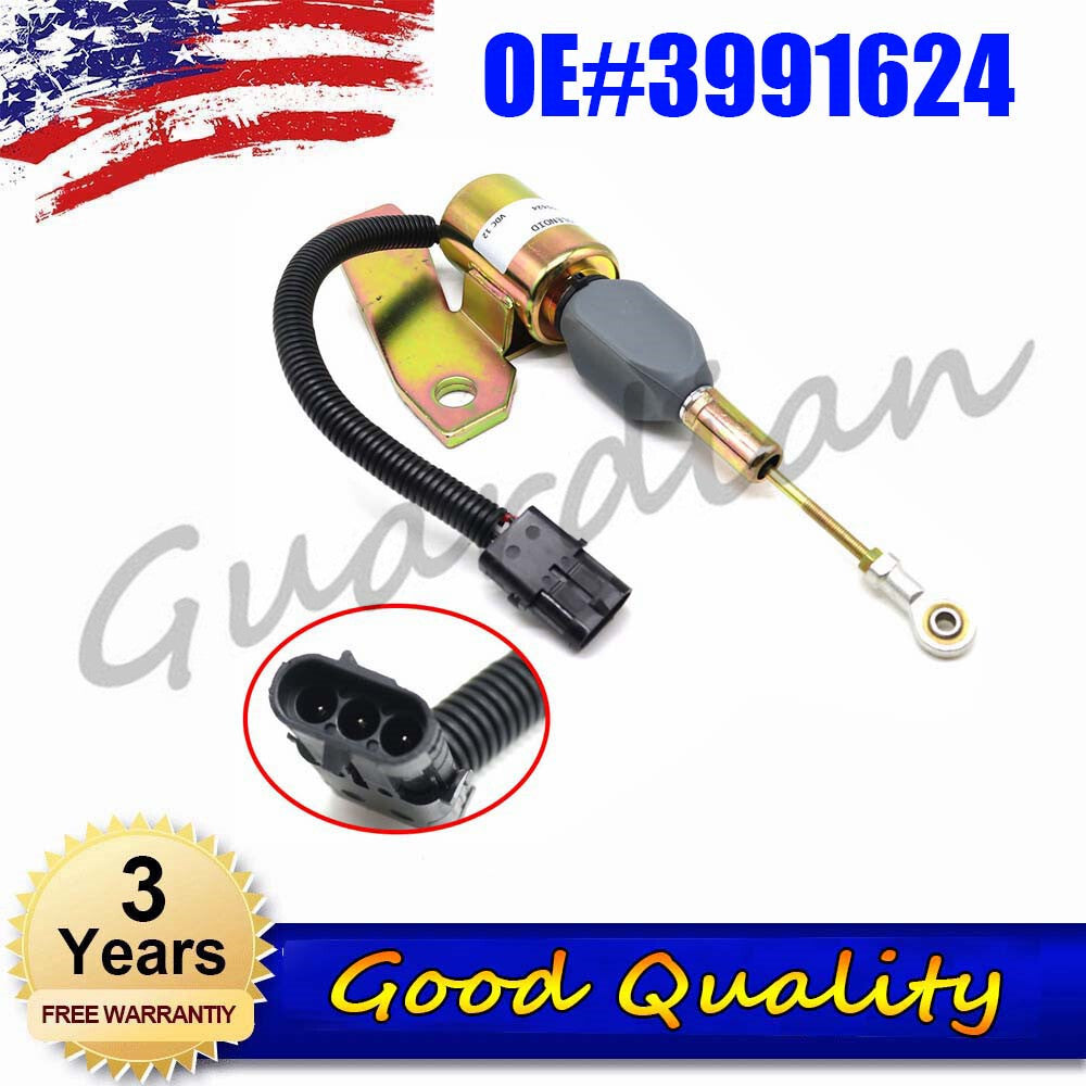 1x 12V Shut off Solenoid 3991624 New Replace For 5.9B  C Engine