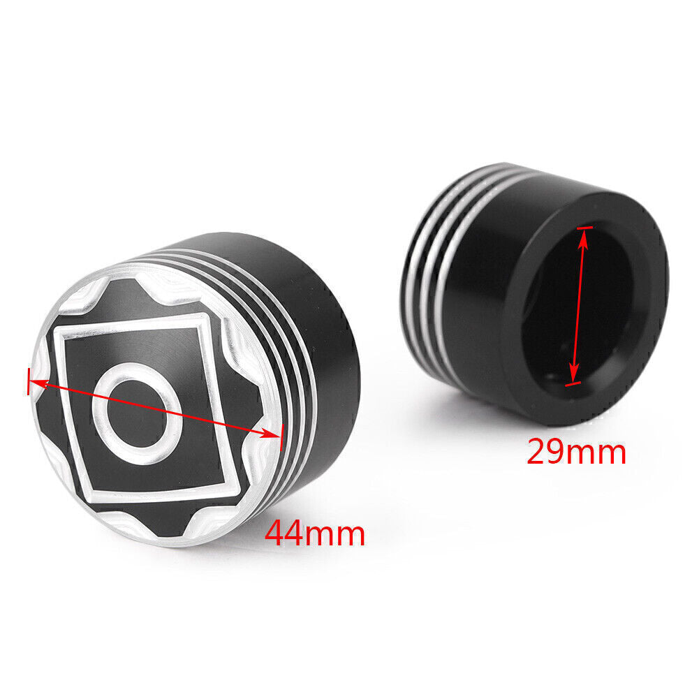 CNC Aluminum Front Axle Nut Cover Bolt Fit for Harley Touring Softail Road King
