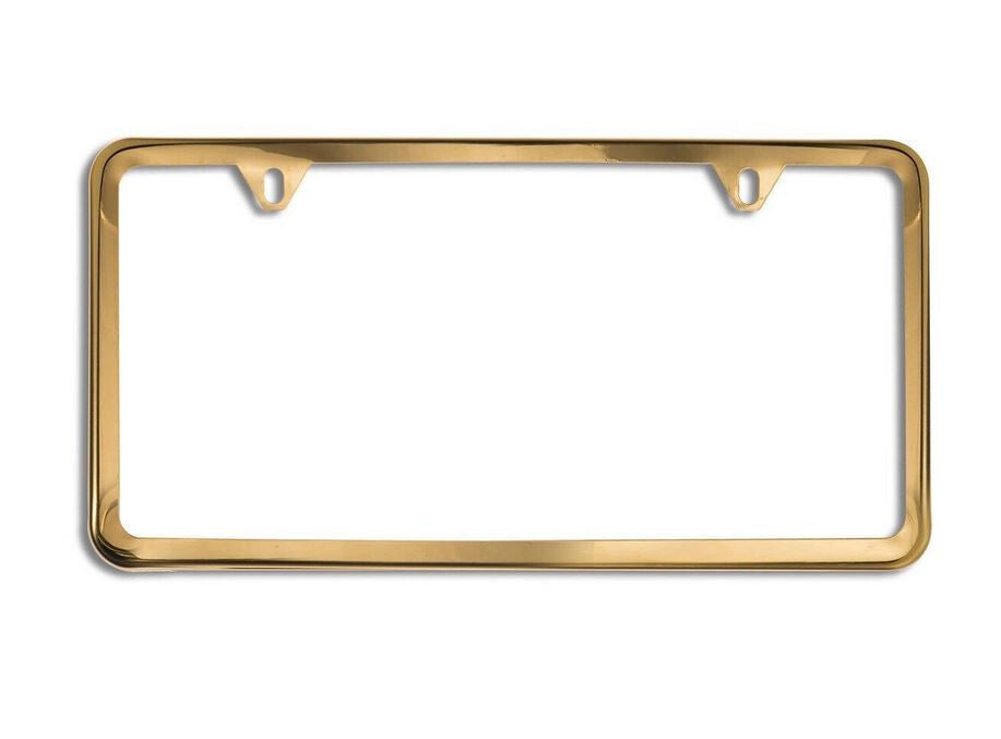 1 piece car license plate frame cover cap rear boot trunk gold for Honda