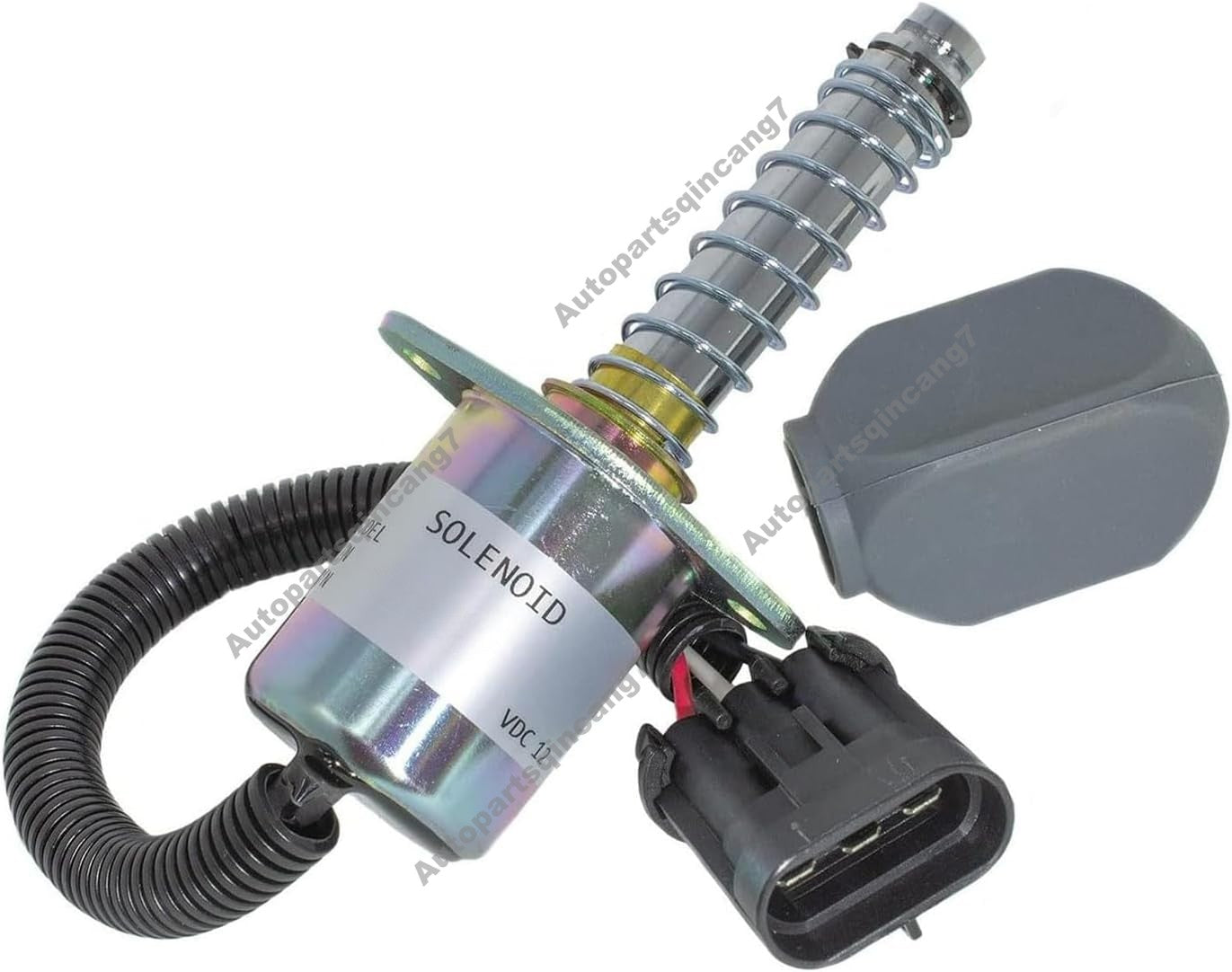 12V Diesel Shutoff Solenoid Valve 7136559 for Bobcat Loader A220 S100 S150 S770