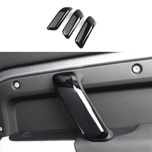 for Land Rover for Defender 110 2020-25 Gloss Black Inner Door Armrest Cover Trim 3X