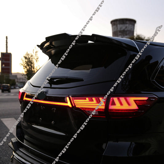 for Toyota Highlander 2014-2019 Car Rear Window Top Roof Lip Decor Spoiler Wing