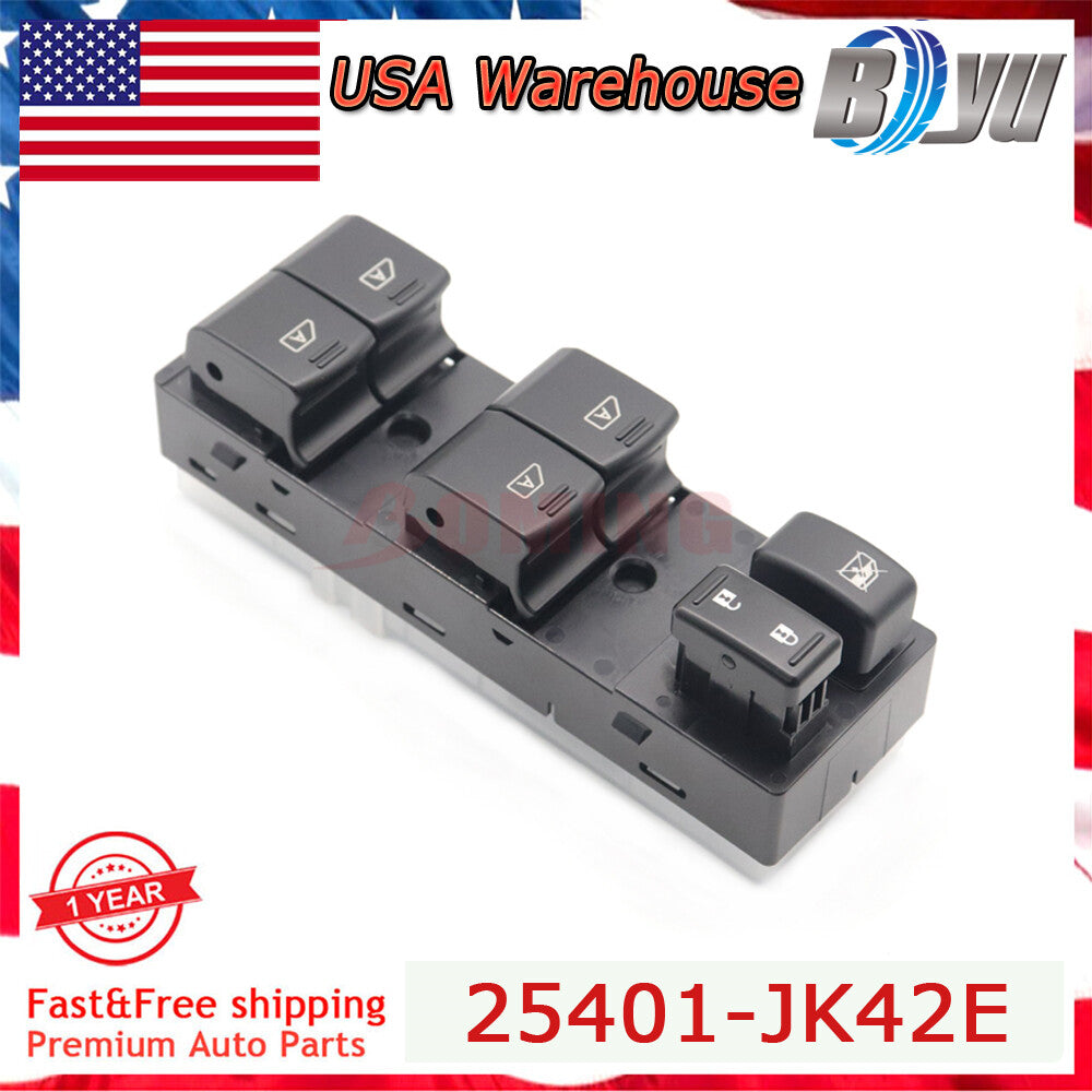 New 25401JK42E Balck Power Window Switches Fits for Infiniti G25 G35 G37 Q40