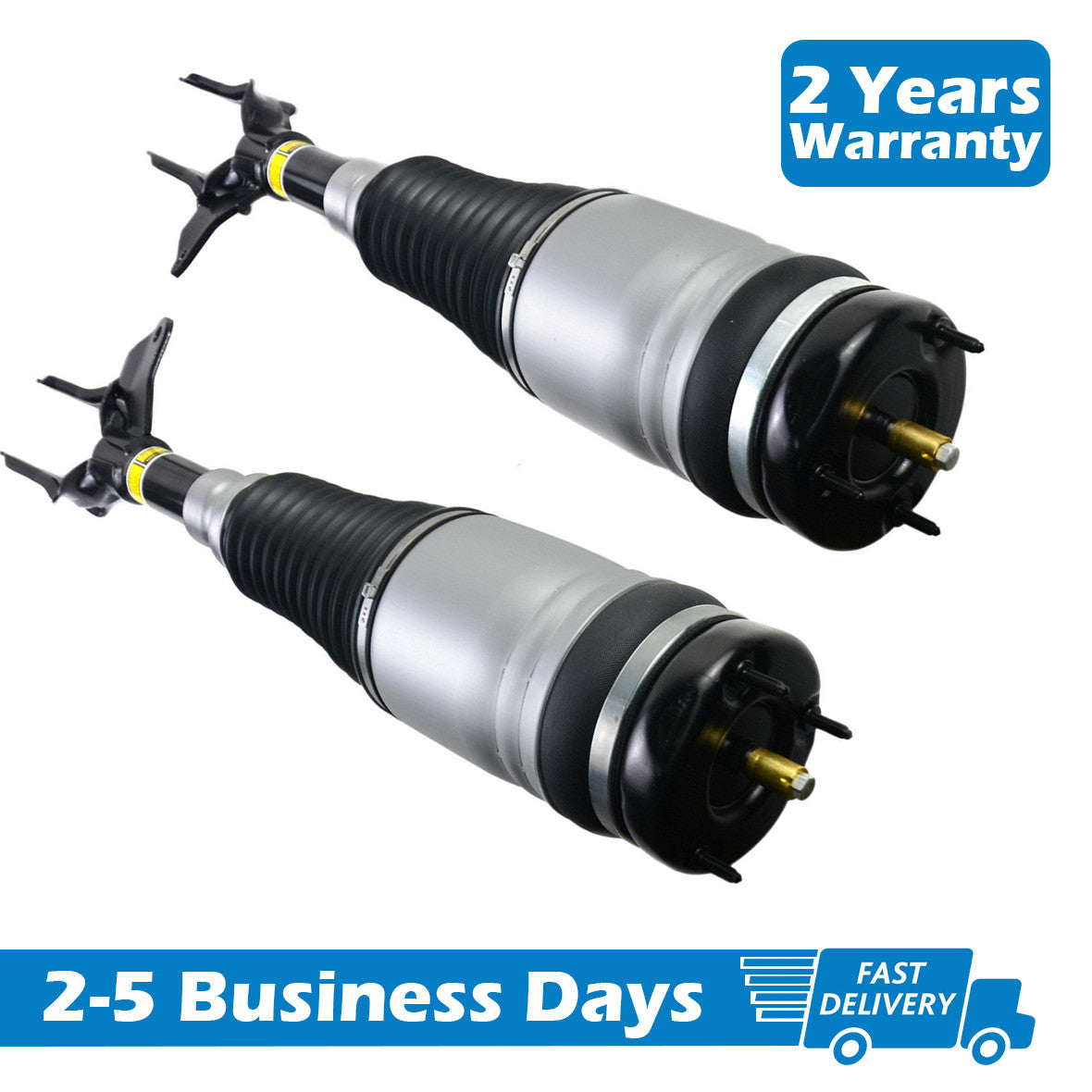 A pair of front LH right-hand air suspension shock absorber struts suitable for Jeep Grand Cherokee 16-20