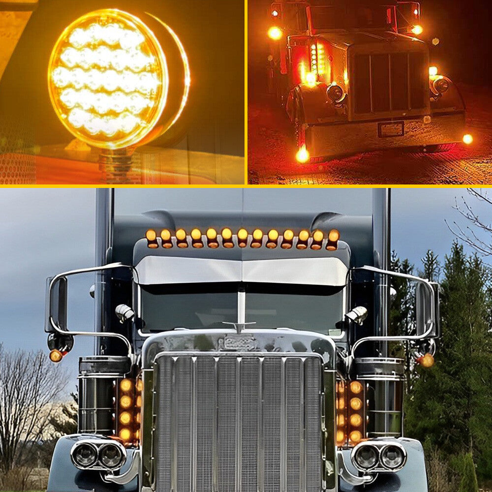 4-inch round dual-face 48 LED Pedestal Fender