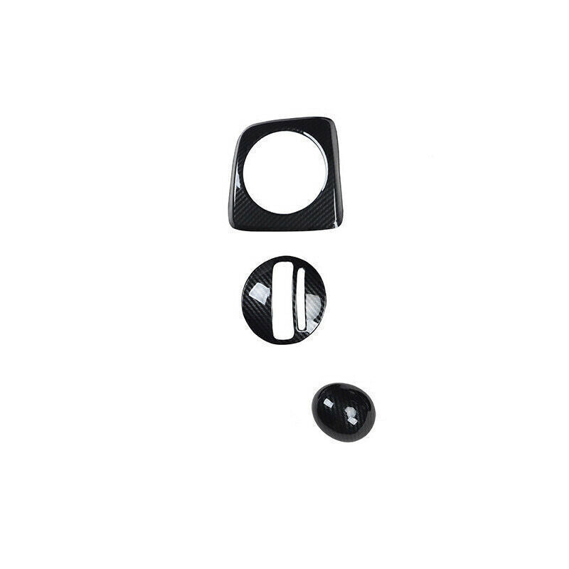 Inner Gear Shift Panel Decor Cover Trim for Honda for Civic 8th 2006-11 Carbon Fiber