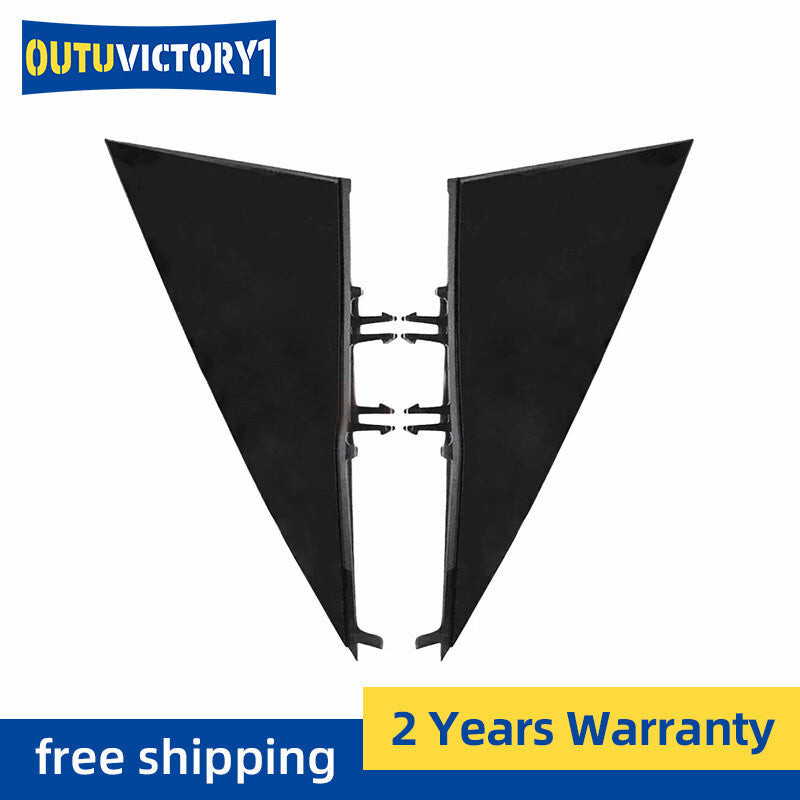 Left and right mirrored fender corner trim molding available for Tesla Model 3 2017-2021.