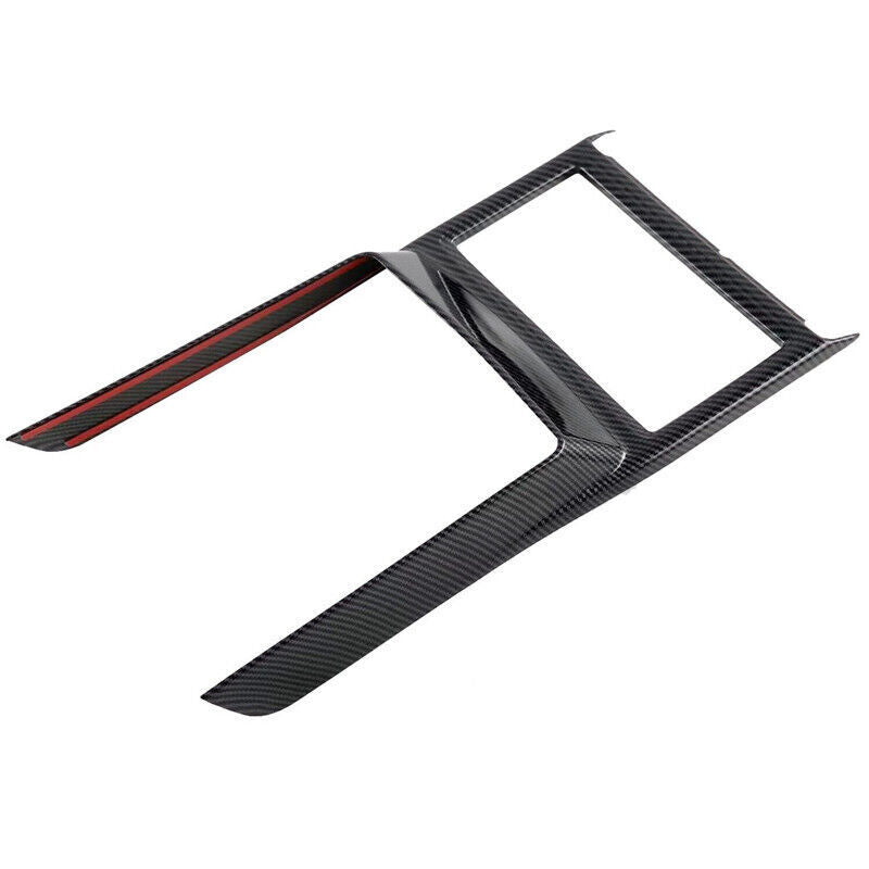 Carbon Fiber Front Water Cup Holder Cover Trim for Mitsubishi Outlander 2022 23