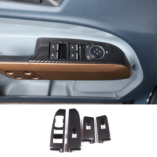 Carbon fiber gear shift knife cover trim for BMW 3 Series, F30, 5 Series, F10, 6 Series, F06, X3, X4, X5, X6 (USA)
