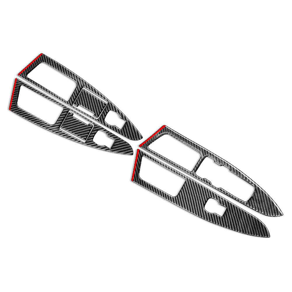 LHD 6 Pcs Window Lift Panel Switch Cover Trim for Ford Mondeo 2013-2017