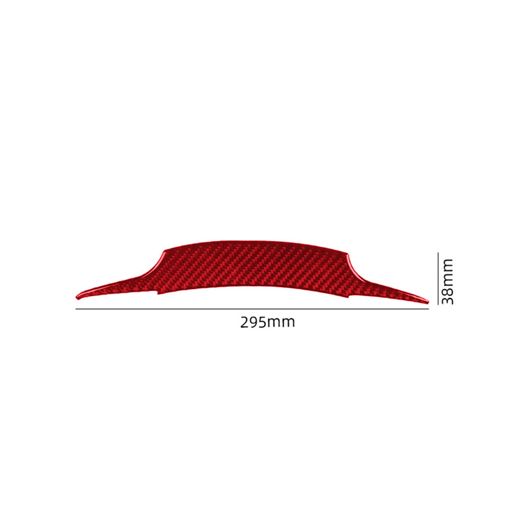 Red Carbon Fiber Inner Steering Wheel Trim for Toyota Supra A90 2019-2022