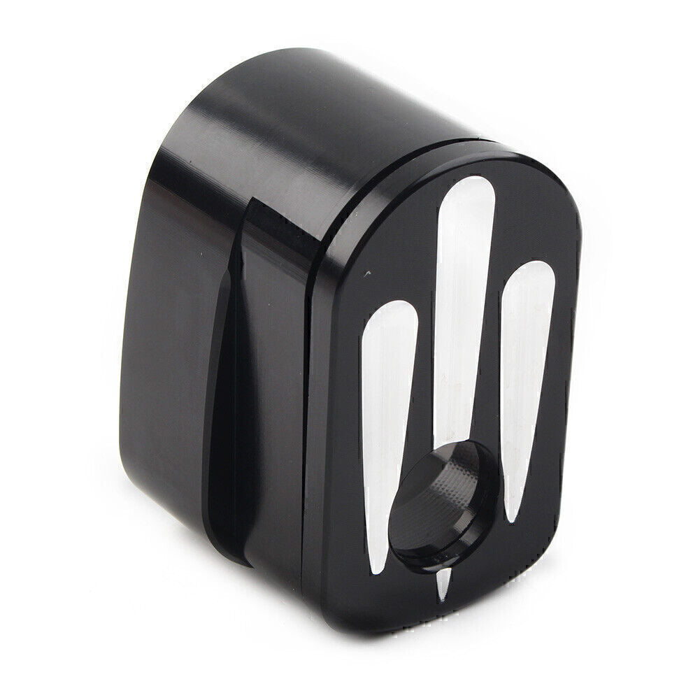 CNC Cut Black Ignition Switch Cover for Harley Street Road Electra Glide FLHX