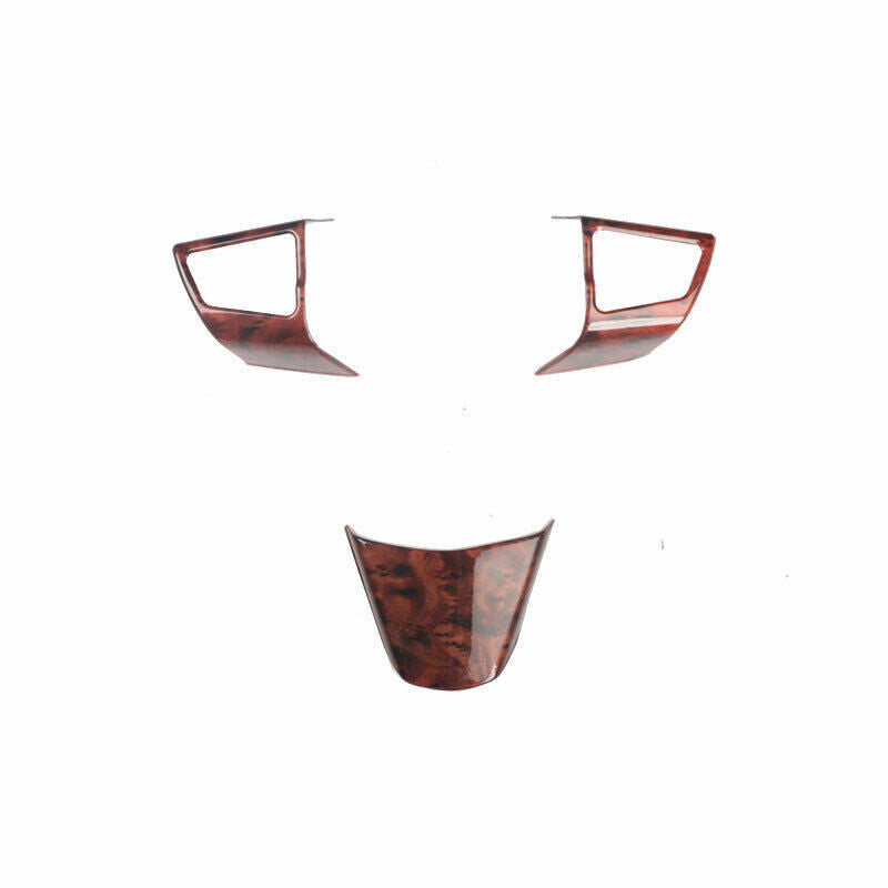 Inner Steering Wheel Button Frame Cover Trim for Cadillac SRX 2010-12 Wood Grain