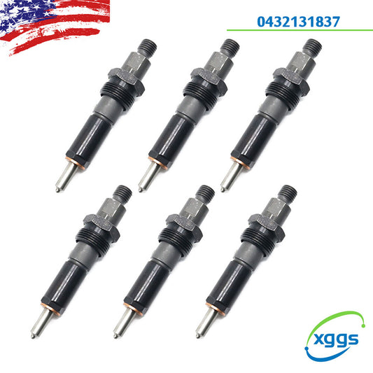 6X Fuel Injector 0432131837 3919350 for Dodge 5.9L 6BT Diesel Engeine