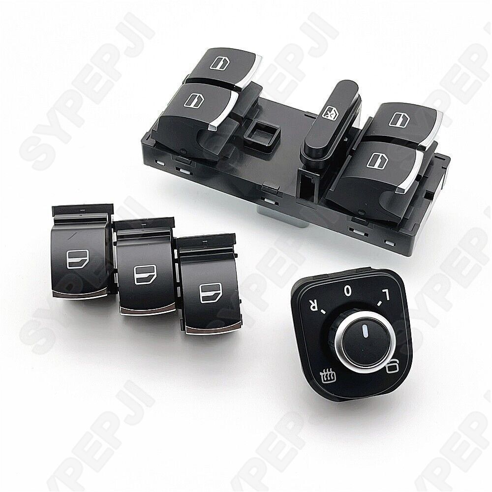 Driver's side window mirror Knob passenger control switch for Volkswagen for Golf MK5 6