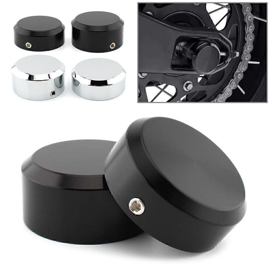 Motorcycle Axle Nut Covers Flat Bolt Cap Fit Sportster S 1250 RH1250S 2021 Black