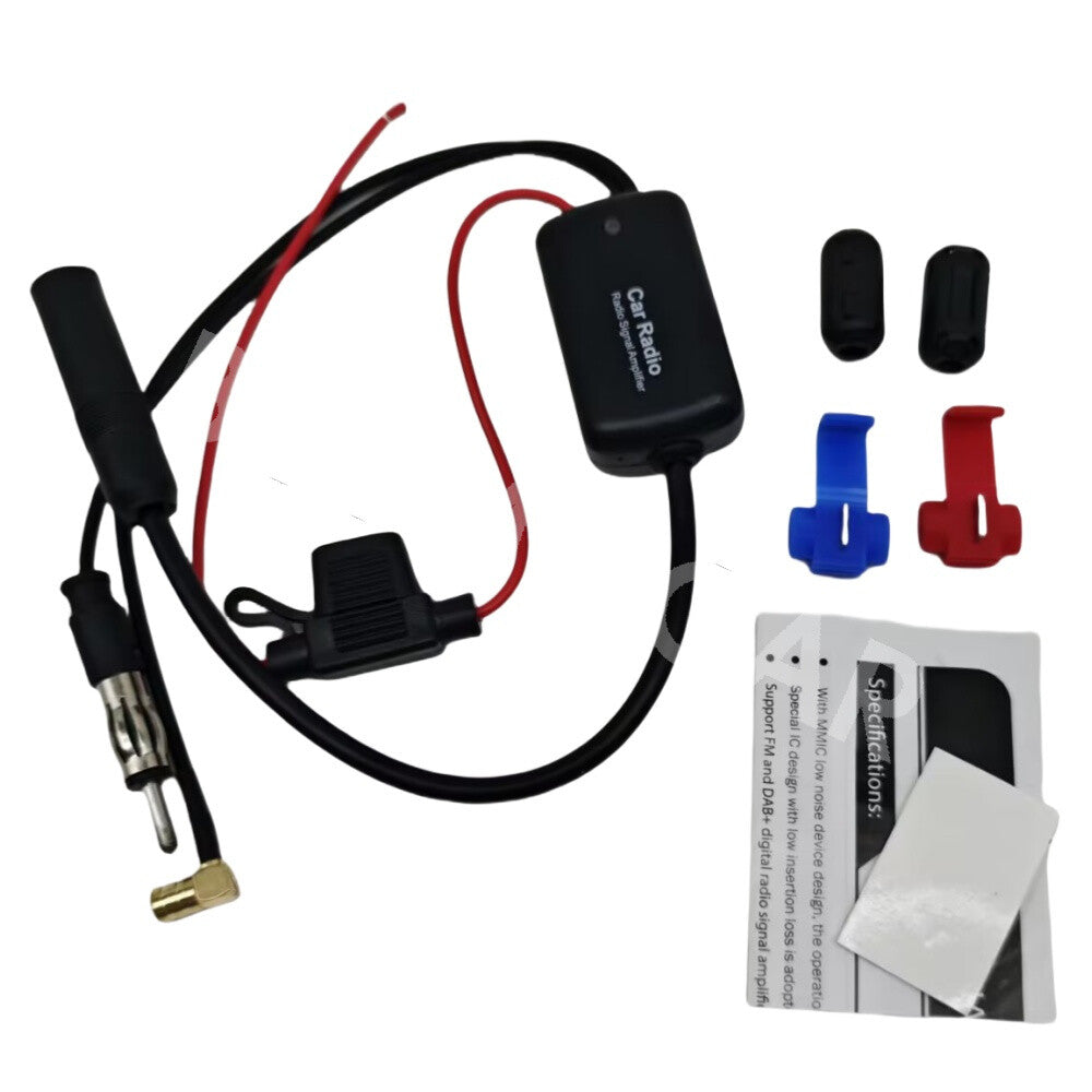 DAB+FM Radio Signal 12V Power Amplifier Antenna Signal Booster Car Accessories