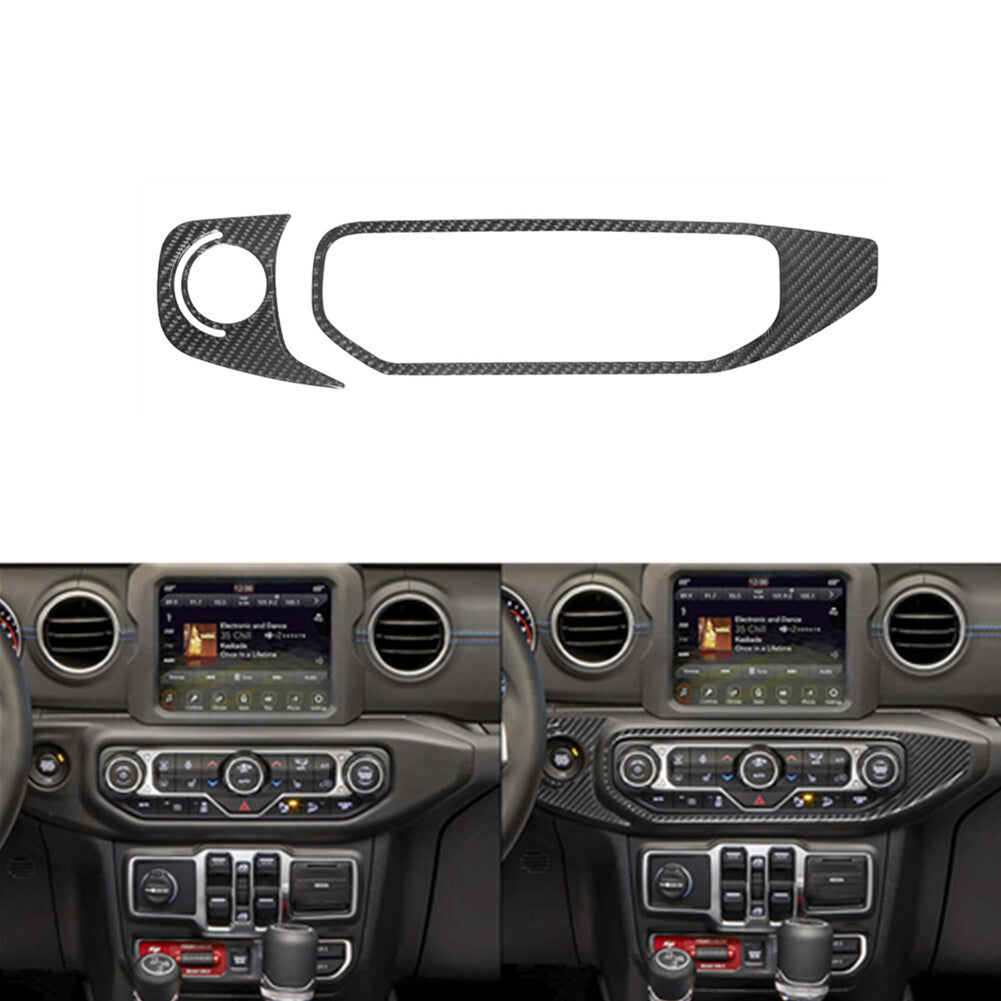 Carbon Fiber Ignition & A/C Control for Jeep for Wrangler JL 2018+ Gladiator 2020+