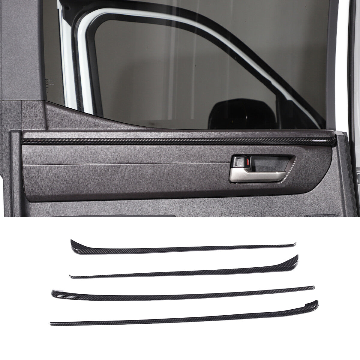 Black center armrest box cover (package) trim for Toyota Tenderra 2007 - 2021