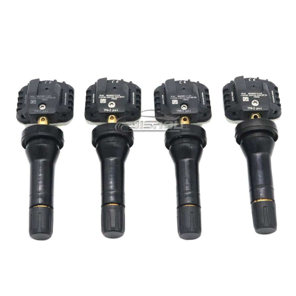 4PCS New 802000121AA for Chery Tiggo 3 3X 5X 7 7 Plus TPMS Tire Pressure Sensor