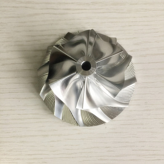GT30 52.80/76.13 mm 6+6 Blade Turbocharger Aluminum 2618/Burnt Compressor Wheel