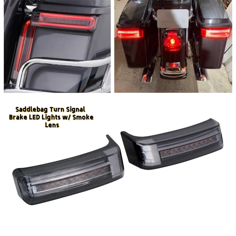 LED Saddlebag Run Brake Turn Light for Harley Touring Electra Street Road Gilde