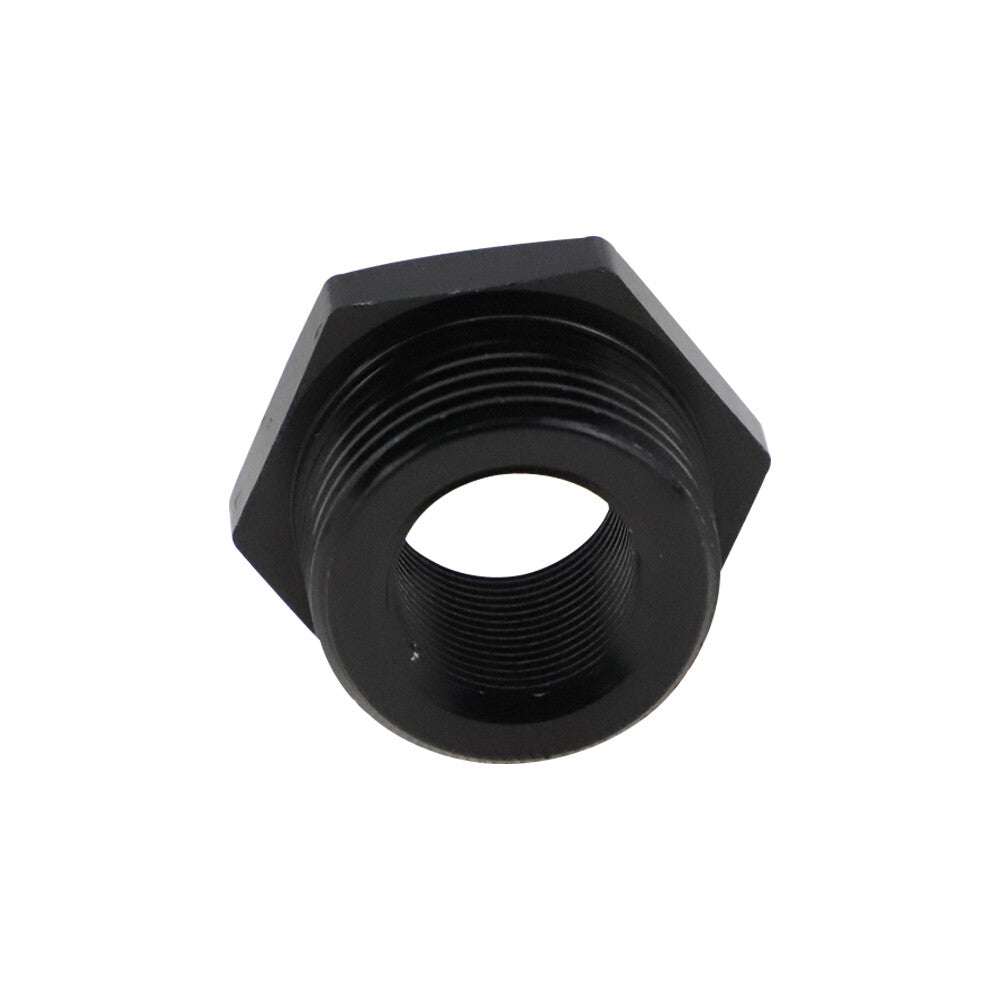 2-Pack Black Aluminum 5/8x24 to 3/4 NPT Automotive Threaded Oil Filter Adapters