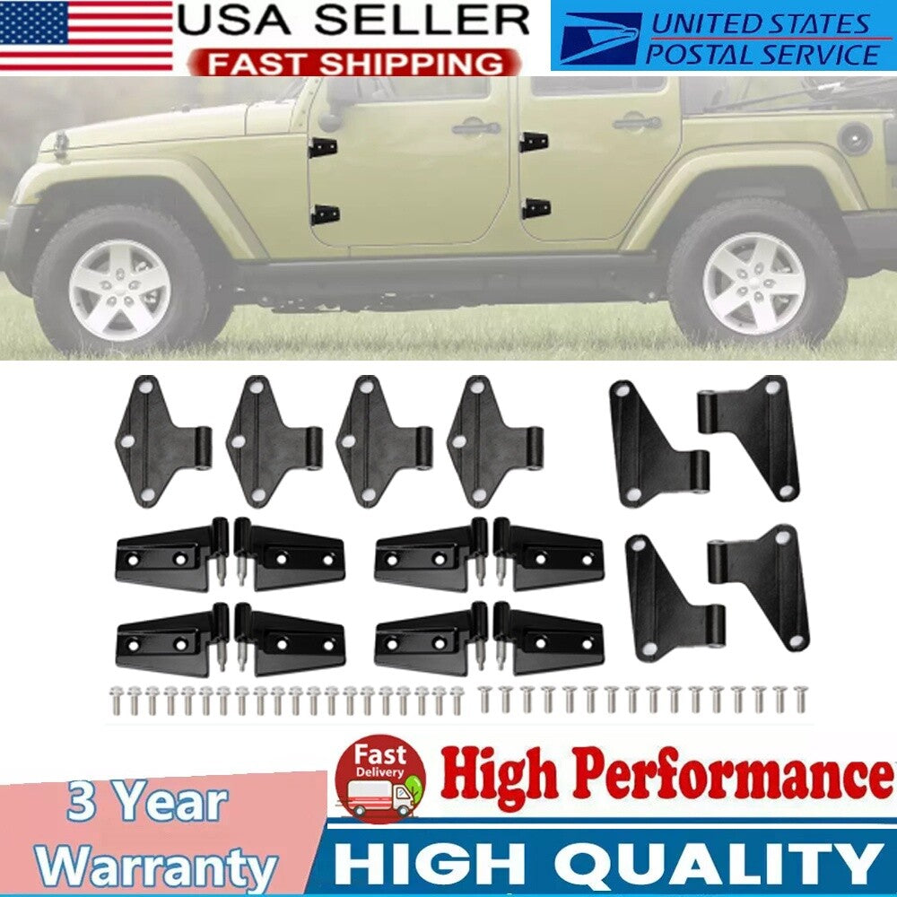 16-piece body door hinge replacement kit for Jeep for Wrangler JK 2007 - 2018