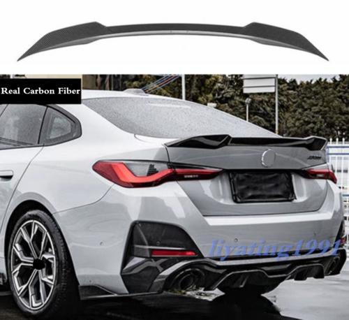 for BMW I4 M50 2022-2024, carbon fiber MP style trunk boiler lip