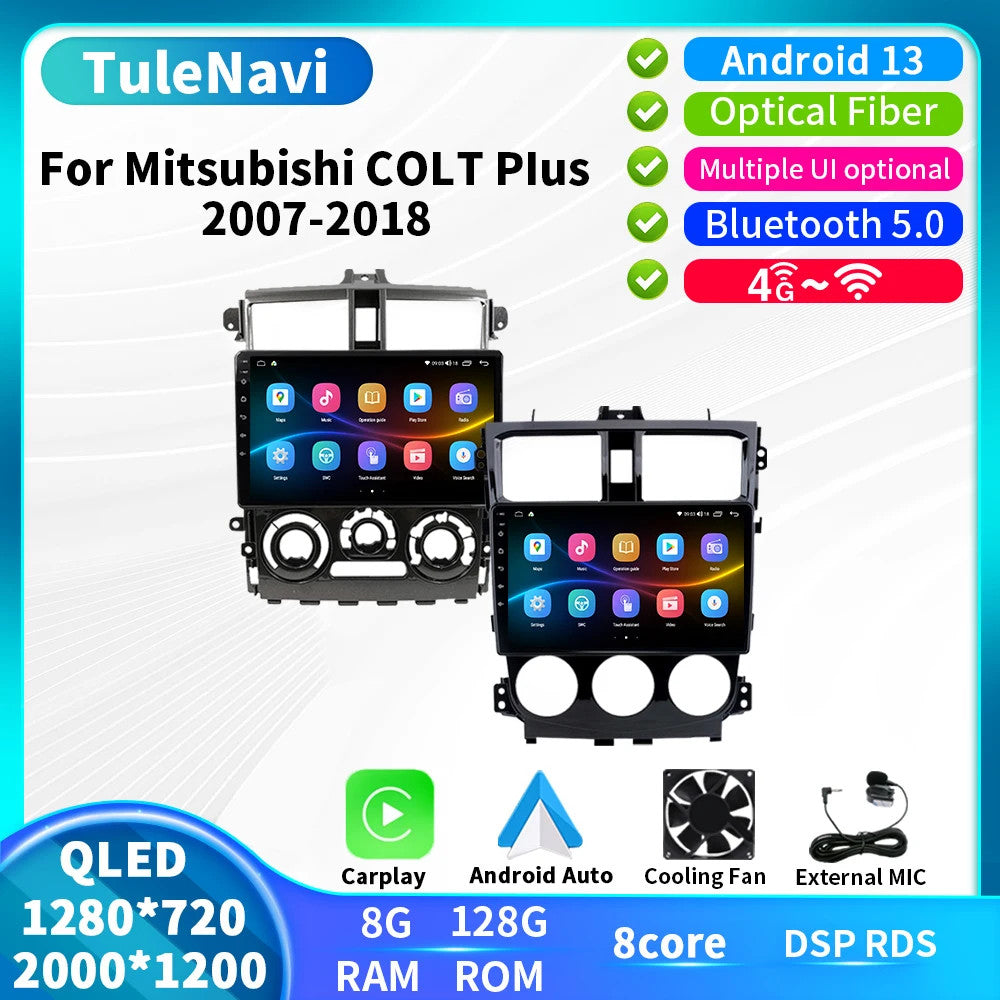 for Mitsubishi Colt 2013-2018 Android Auto CarPlay Car Stereo Radio GPS Screen