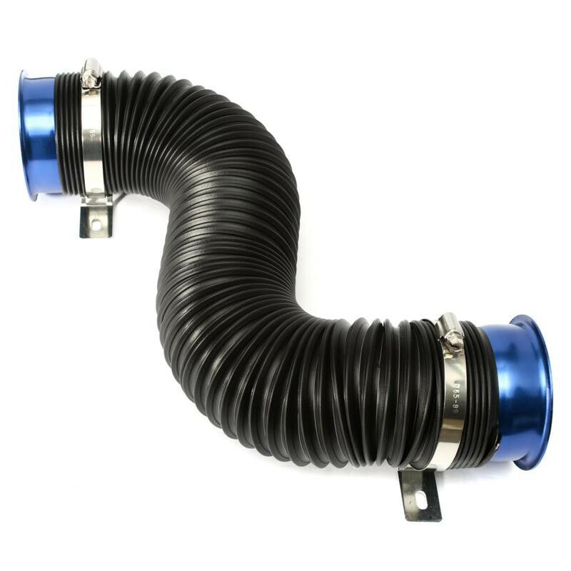Car Modification Tube 76MM Air Intake Pipe Flexible Cold Ducting Feed Hose Pipe