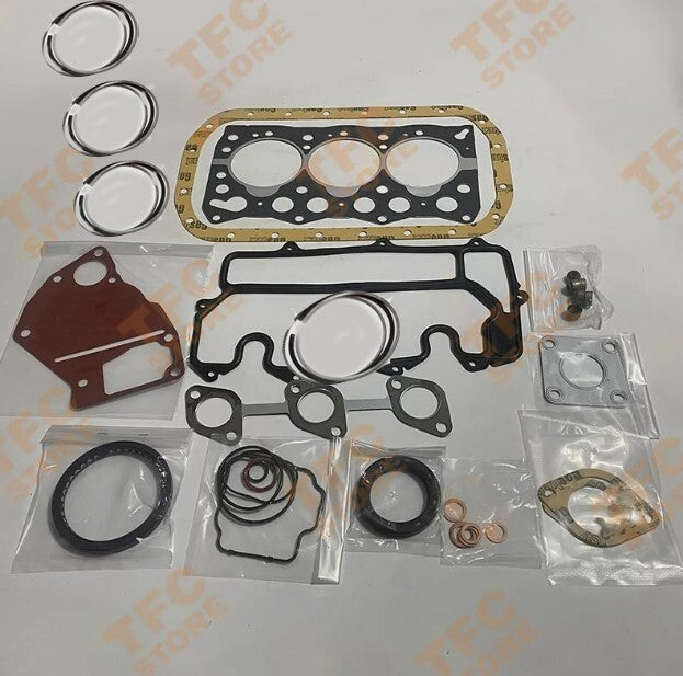 3LD1 Full Gasket Kit+Piston Rings for Isuzu 3LD1 Engine Sumitomo Excavator New