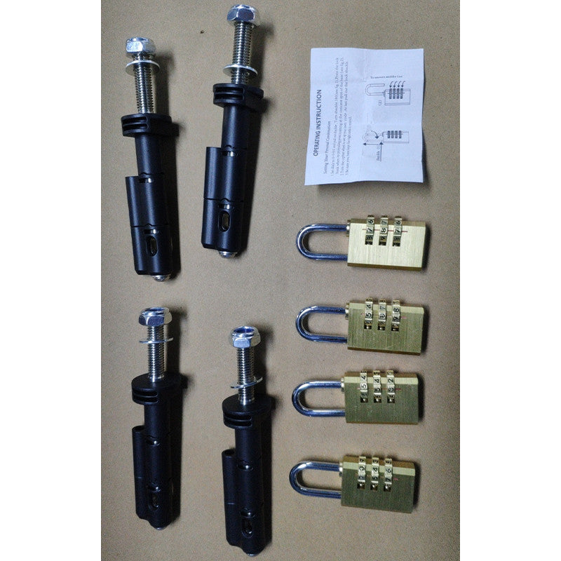 4-Piece Safety Mounting Pin Kit for MKII Recycling Traction Board Anti-theft Locks