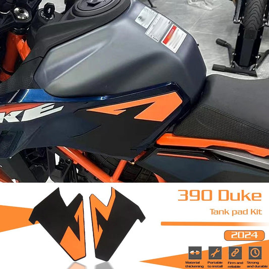For 390 Duke 2024 Motorcycle Rubber Anti-Slip Fuel Tank Pad Sticker Knee Pads